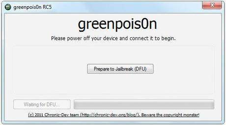 greenpoison for windows Jailbreak Untethered iOS 4.2.1 iPhone e iPad con Greenpois0n [Windows]