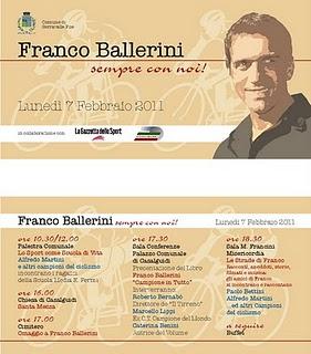 Commemorazione di Franco Ballerini ad un anno dalla scomparsa