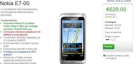 NOKIA E7 iniziano le spedizioni