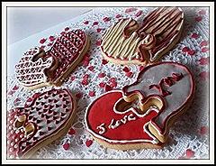 CUORI PER SAN VALENTINO, CUORI AL BURRO, BISCOTTI