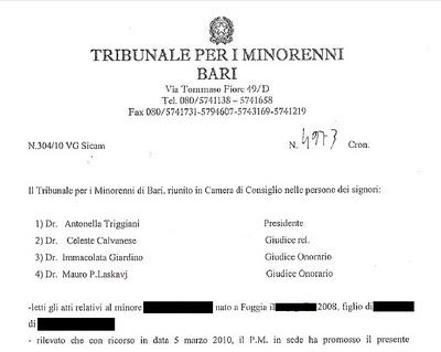 Sentenza del tribunale dei minori di Bari apre la strada al superamento dell'obbligo vaccinale