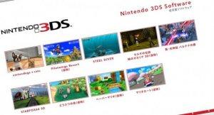 Ecco la line-up del 3DS