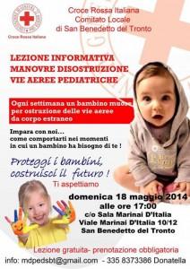 Manovre di disostruzione pediatrica a San Benedetto del Tronto (Ap)