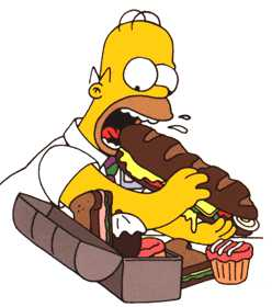 homer simpson e il cibo