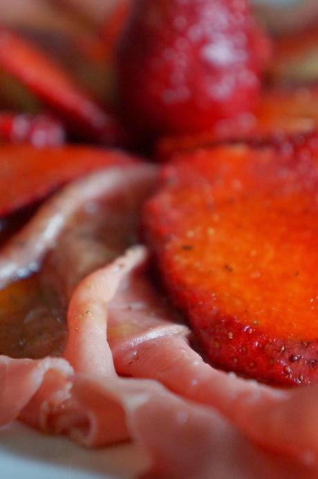 Carpaccio con le Fragole e Guacamole