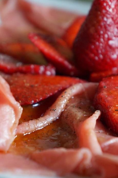 Carpaccio con le Fragole e Guacamole