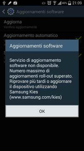 Aggiornamento Galaxy Note 3 Italia no brand N9005XXUEND3