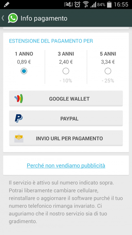 2014 04 30 16 56 02 600x1066 Ecco come pagare Whatsapp senza carta di credito guide  pagare whatsapp google wallet android 