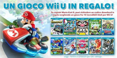 Un titolo Wii U in regalo a chiunque registrerà la sua copia di Mario Kart 8
