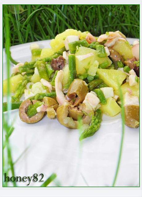 INSALATA DI CALAMARI E ASPARAGI SELVATICI