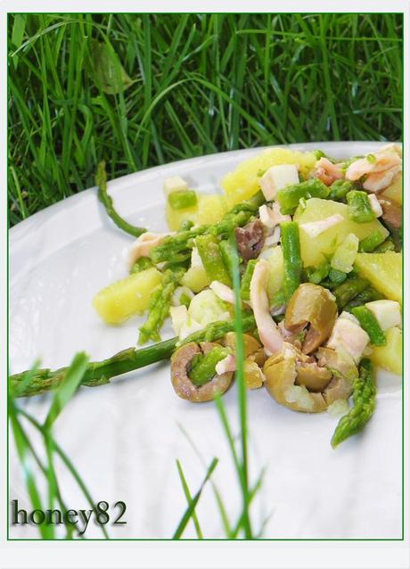 INSALATA DI CALAMARI E ASPARAGI SELVATICI