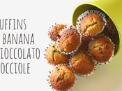 Muffins alla banana cioccolato nocciole