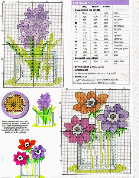 Raccolta schemi a punto croce- fiori di primavera