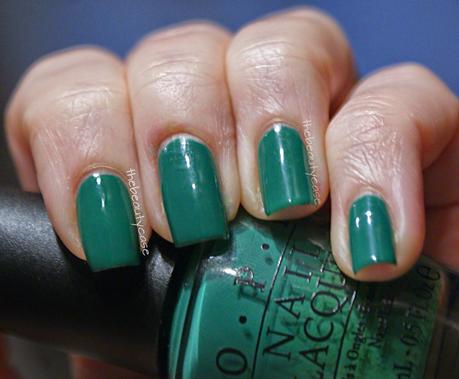 [The Rainbow Ladies 2.0] Green OPI Jade is The New Black