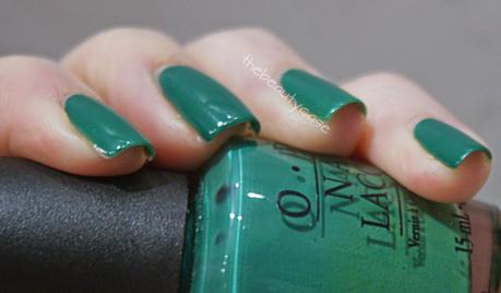 [The Rainbow Ladies 2.0] Green OPI Jade is The New Black