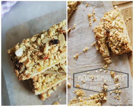 Mango crumble bars