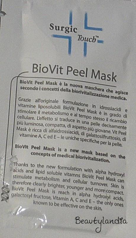 SURGIC TOUCH - BioVit Peel (maschera agli alfaidrossiacidi ad alta concentrazione vitaminica)-