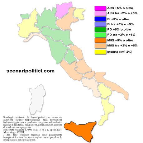 Sondaggio SICILIA 19 aprile