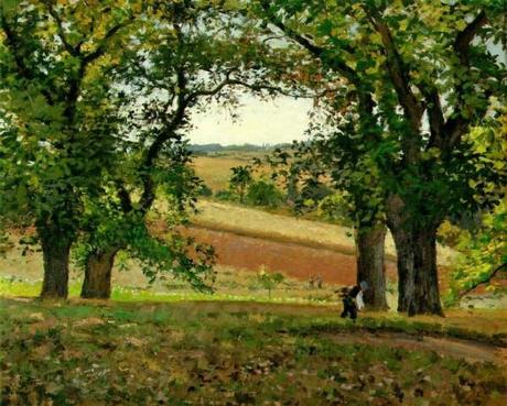 The Chestnut Trees at Osny) c. 1873