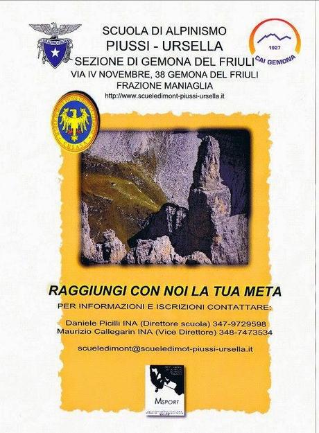 SCUOLA ALPINISMO URSELLA PIUSSI GEMONA DEL FRIULI