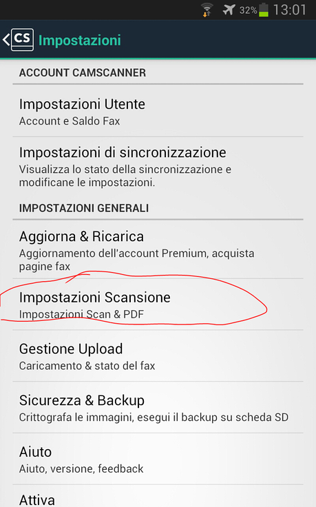 Camscanner: aggiornamento disponibile sul Play Store.