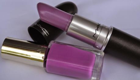 Radiant Orchid con Color Riche Flashing Lilac di L'Oreal e Playtime di Mac