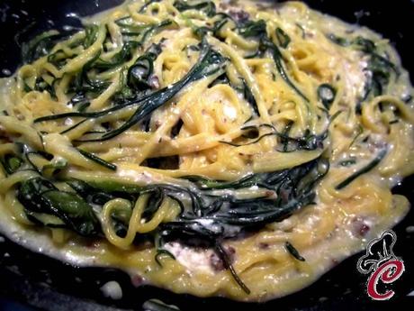 Tagiolini di zucca agli agretti e crema di feta: tempi, rincorse e... un piede salva l'altro