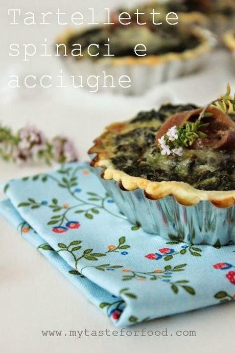 Tartellette spinaci e acciughe