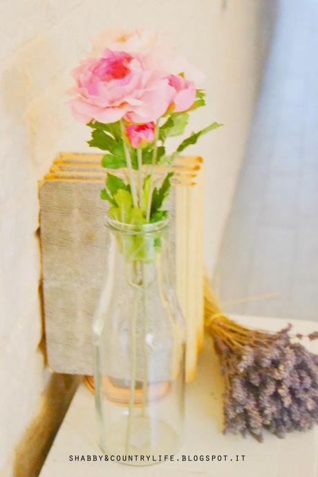 Roses in glass jar