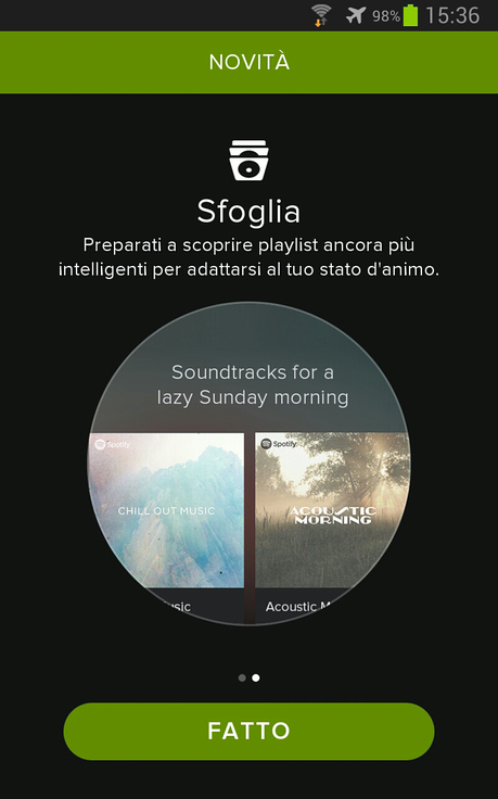 Spotify tutta nuova.