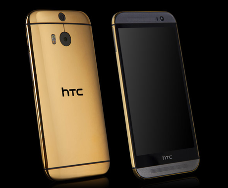 htc one m8 oro 11 HTC One M8 placcato oro 24 carati da Goldgenie smartphone  smartphone android news htc one m8 