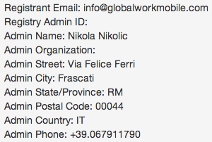 whois  GlobalWorkMobile.com è affidabile? Ecco la nostra opinione! news  opinioni globalworkmobile opinioni global work mobile globalworkmobile.com globalworkmobile global work mobile affidabilità global work mobile 