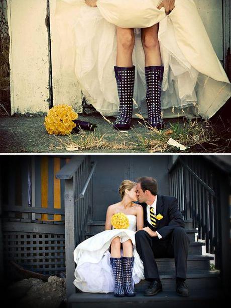 matrimonio, wedding, sposa, bride, pioggia, rain, kiss, bacio, consigi, tips, stivali, boots