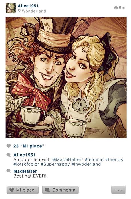 Simona Bonafini - Selfie Fables - Se i personaggi delle favole avessero Istagram - Alice