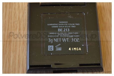 REVIEW:Luminizing Satin Eye Color Trio BE213 - SHISEIDO