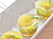 Amuse-bouche aspic speziato carciofi fagiolini