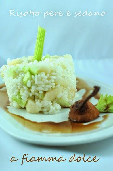 Risotto veg e light alle pere e sedano