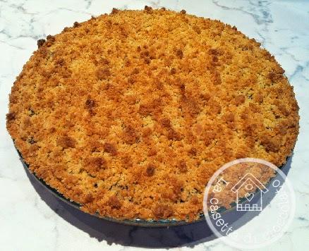 Cake crumble crema pasticcera e nutella