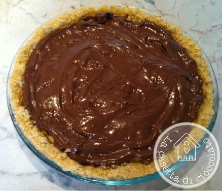 Cake crumble crema pasticcera e nutella