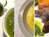 Pranzo tradizionale lesso, stracciatella salsa verde