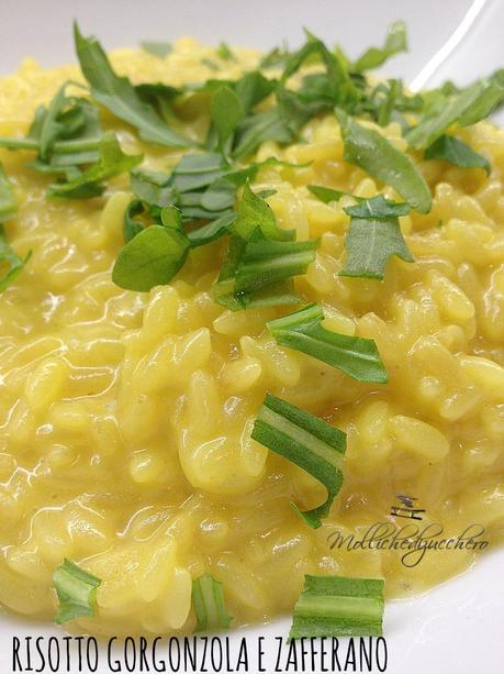 risotto gorgonzola e zafferano