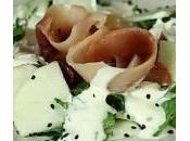 Ricette pesce: carpaccio pesce spada mele rucola