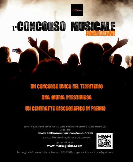 CONCORSO MUSICALE AMBIORAMI - Iscrizioni entro 28 giugno 2014
