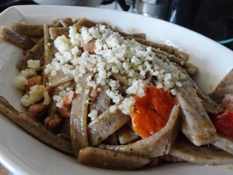 Pizzoccheri salsicce e pomodorini