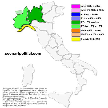 Sondaggio EUROPEE Circ NORD-OCCIDENTALE 3 maggio