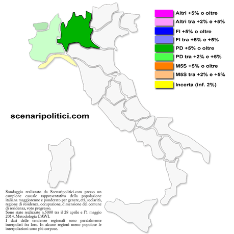 Sondaggio LOMBARDIA 3 maggio