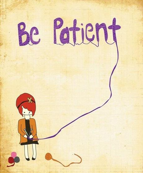 be patient - eventually you'll make something, or at least use up all the yarn