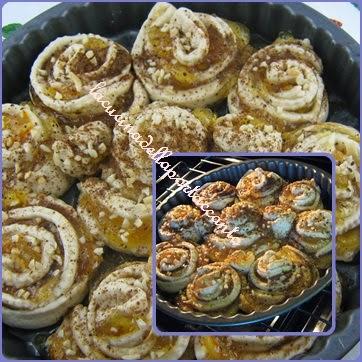 Rose di pane speziate con marmellata di ananas