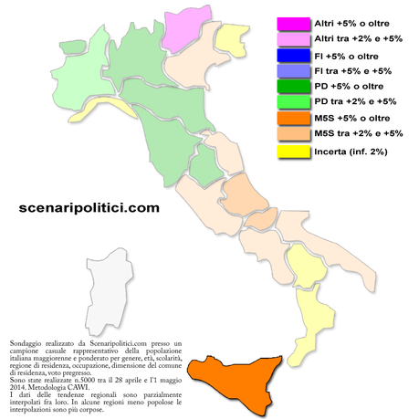 Sondaggio SICILIA 3 maggio