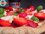 Pizza dolce fragole